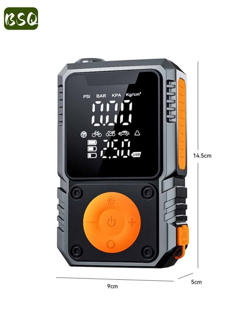 BSQ Car Jump Starter | With Air Compressor | 1000A 12V | Suitable for 6.0L Gasoline/3.0L Diesel Engines | Equipped with 150PSI Automatic Shut-off Tire Inflator Function | Smart Jump Starter with Display Screen and Emergency Light - Image 5